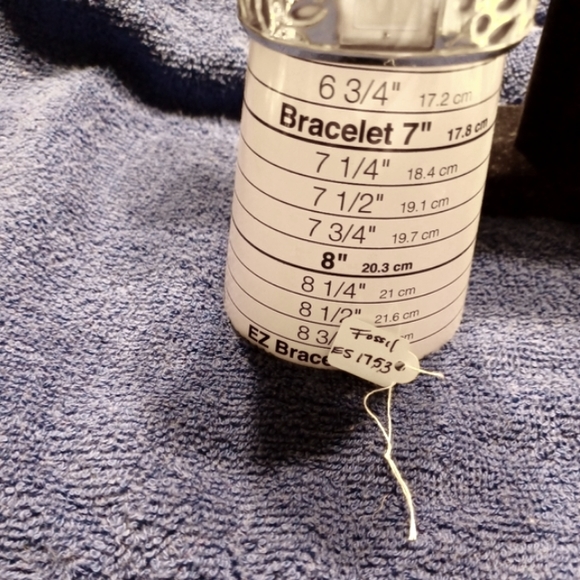 LADIES FOSSIL ES 1753 SILVER TONE WRISTBAND - Picture 3 of 6